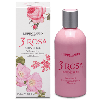 L' Erbolario 3 Rosa Bagnoschiuma Αφρόλουτρο σε Gel 250ml
