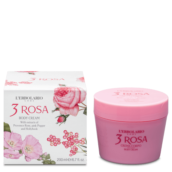 L' Erbolario 3 Rosa Crema Per Il Copro Ενυδατική Κρέμα Σώματος 200ml