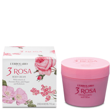 L' Erbolario 3 Rosa Crema Per Il Copro Ενυδατική Κρέμα Σώματος 200ml