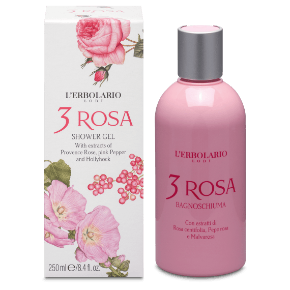 L' Erbolario 3 Rosa Bagnoschiuma Αφρόλουτρο σε Gel 250ml