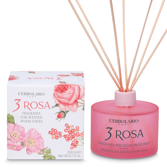 L' Erbolario Αρωματικό Χώρου με sticks 3 Rosa 200ml