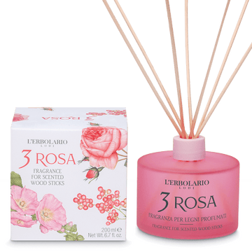 L' Erbolario Αρωματικό Χώρου με sticks 3 Rosa 200ml