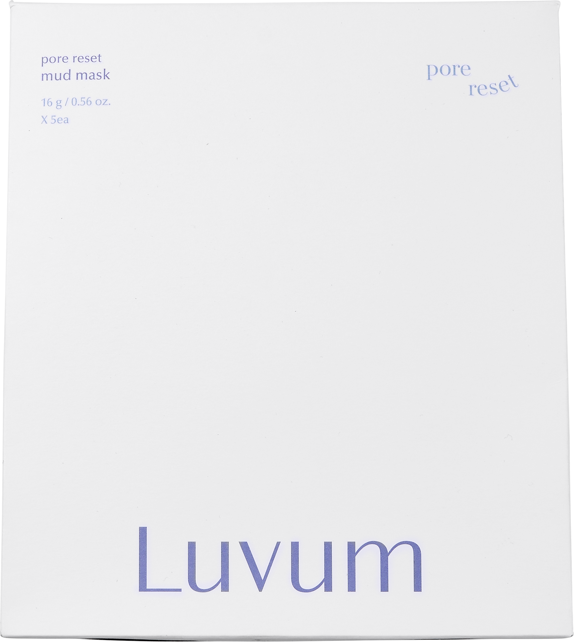 LUVUM Pore Reset Mud Mask 5pcs