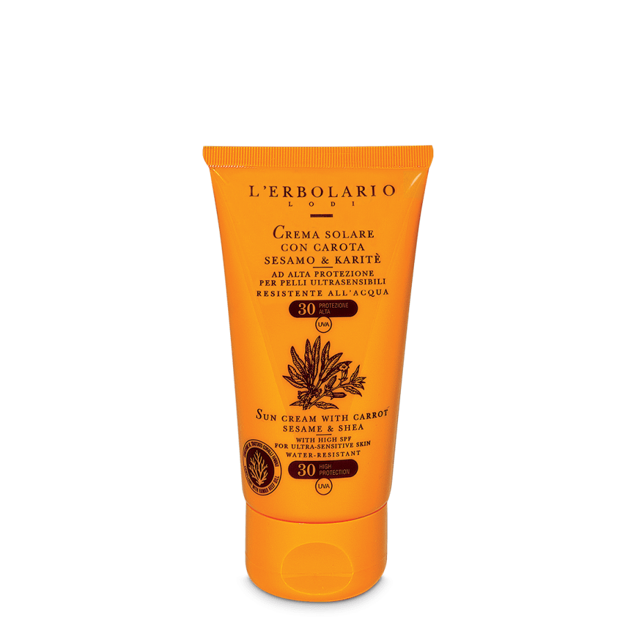 L'Erbolario Carrot Sesame & Shea Αντηλιακή Κρέμα Προσώπου SPF30 75ml