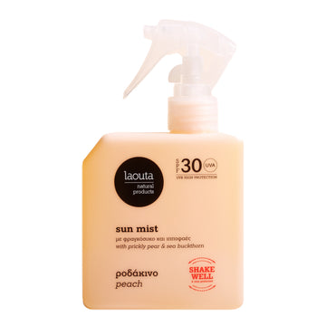 Laouta Peach Sun Mist Αντηλιακό Spray Προσώπου & Σώματος SPF30 200ml