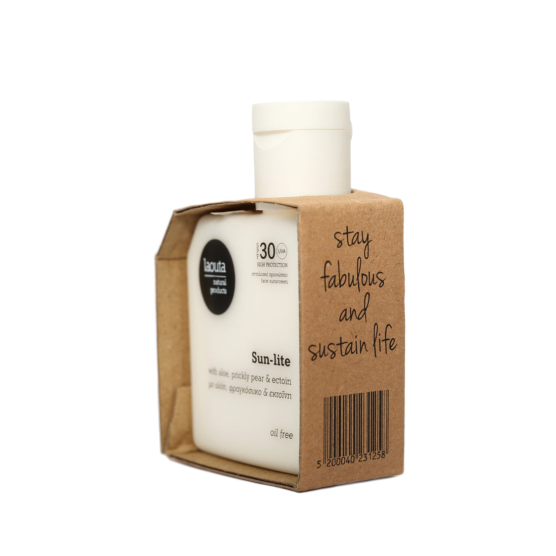 Laouta Sun-Lite Oil Free Αντηλιακή Κρέμα Προσώπου SPF30 50ml