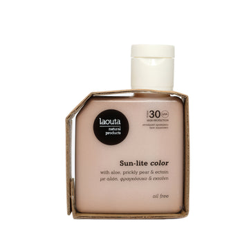 Laouta Sun-lite  Color Αντηλιακή Κρέμα Προσώπου με Χρώμα SPF30 50ml