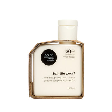 Laouta Sun-Lite Pearl Oil Free Αντηλιακή Κρέμα Προσώπου  SPF30 50ml