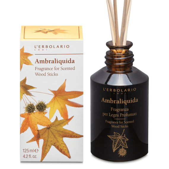 L' Erbolario Αρωματικό χώρου με ξύλινα στικς Ambraliquida 125ml