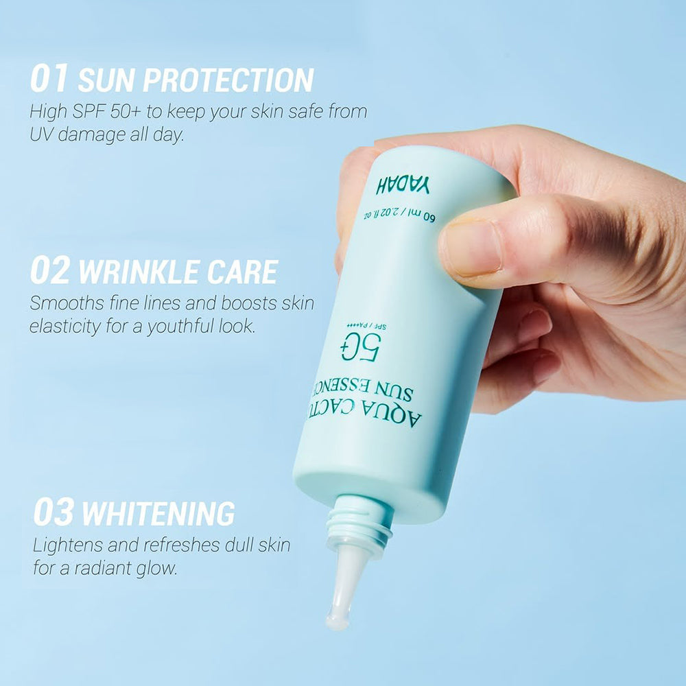 YADAH Aqua Cactus Sun Essence SPF50+ 60ml