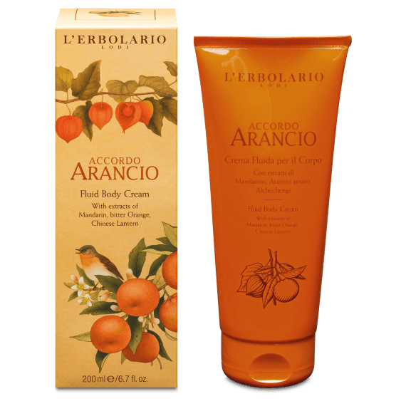 L' Erbolario Accordo Arancio Crema Fluida Ενυδατική Κρέμα Σώματος 200ml