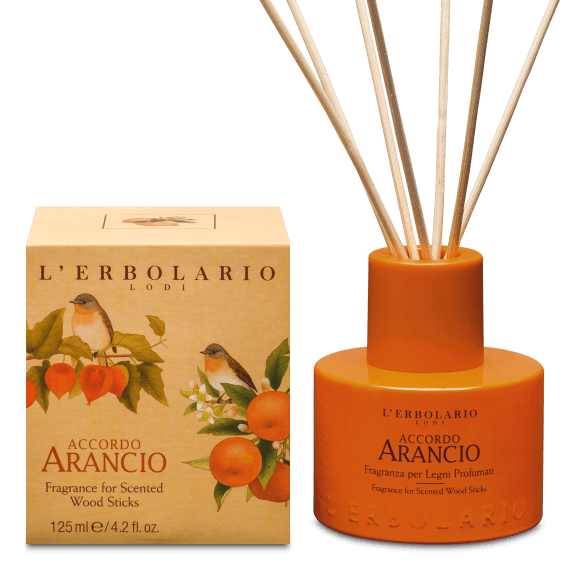 L' ErbolarioΑρωματικό χώρου με ξύλινα στικς Accordo Arancio 125ml