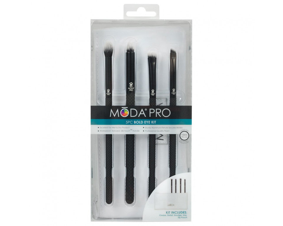 PRO BOLD EYE KIT BRUSH SET 5PC MODA ROYAL BRUSH
