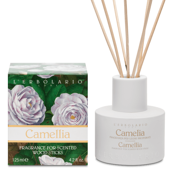 L' Erbolario Αρωματικό χώρου με ξύλινα στικς Camelia 125ml