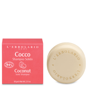 L' Erbolario Cocco Coconut Solid Φυτικό Σαμπουάν για Επανόρθωση 60gr