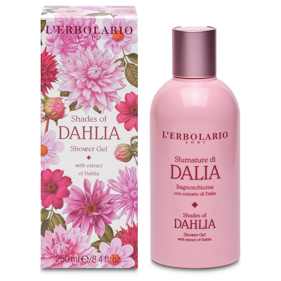 L'Erbolario Shades Of Dahlia Αφρόλουτρο σε Gel 250ml