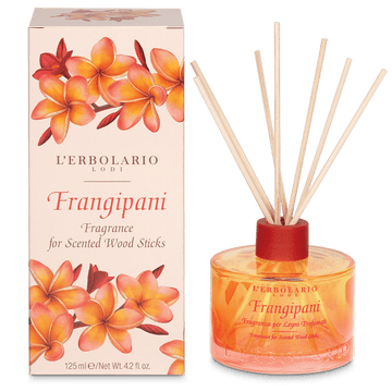 L’Erbolario Frangipani Fragranza Per Legni Profumati Αρωματικό χώρου με ξύλινα στικ 125ml