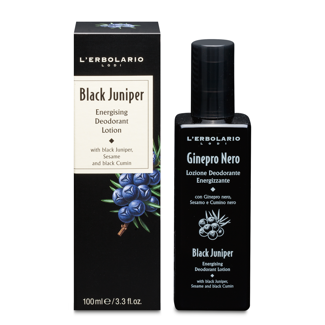 L' Erbolario Αποσμητική λοσιόν Ginepro Nero 100 ml
