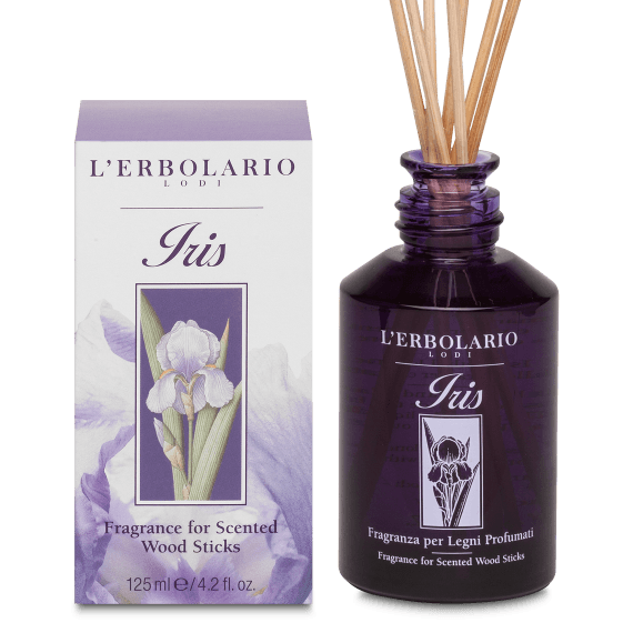 L' Erbolario Iris Fragranza per Legni Αρωματικό Χώρου με Ξύλινα Στικς, 125ml