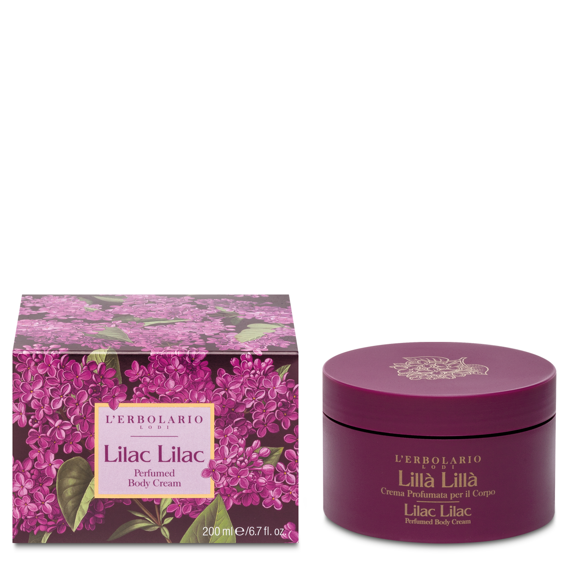 L'Erbolario Lilla Lilla Ενυδατική Κρέμα Σώματος 200ml
