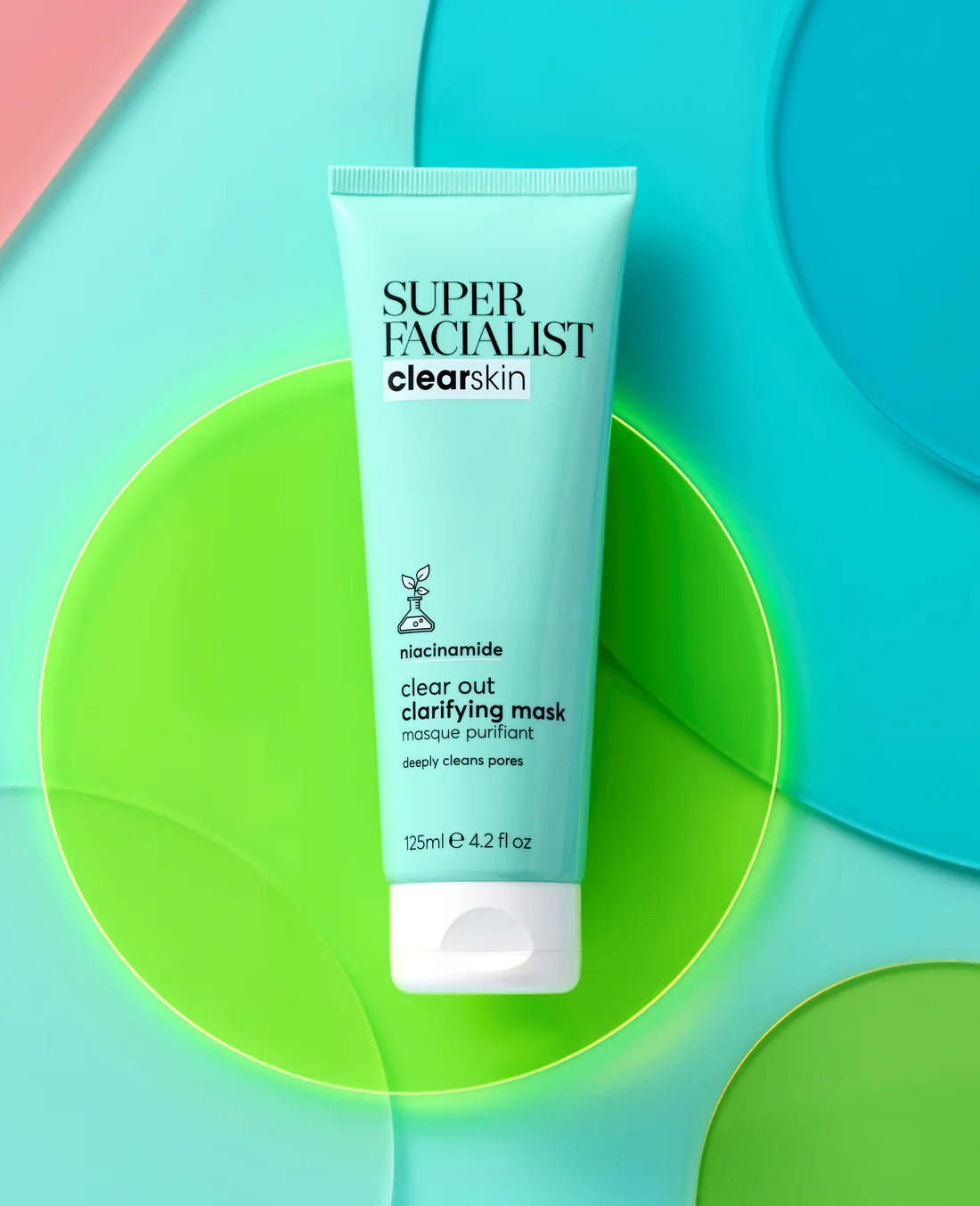 Super Facialist Superfacialist Clear Skin Out Clarifying Κρεμώδης Μάσκα Προσώπου για Ακμή με Άργιλο 125ml