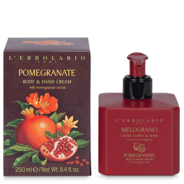 L' Erbolario Melograno Pomegranate Hand & Body Ενυδατική Κρέμα Σώματος 250ml