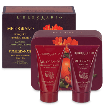L' Erbolario Melograno Beauty Box Preziosi Istanti Bath Gel 75ml + Body Cream & Hand 75ml