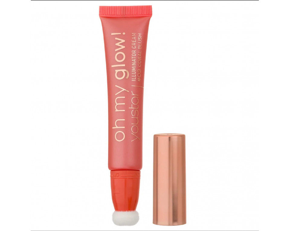 03 CORAL BLUSH OH MY GLOW! ILLUMINATOR CREAM YOUSTAR