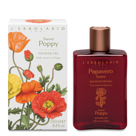 L' Erbolario Papavero Soave Bagnoschiuma Αφρόλουτρο σε Gel 250ml