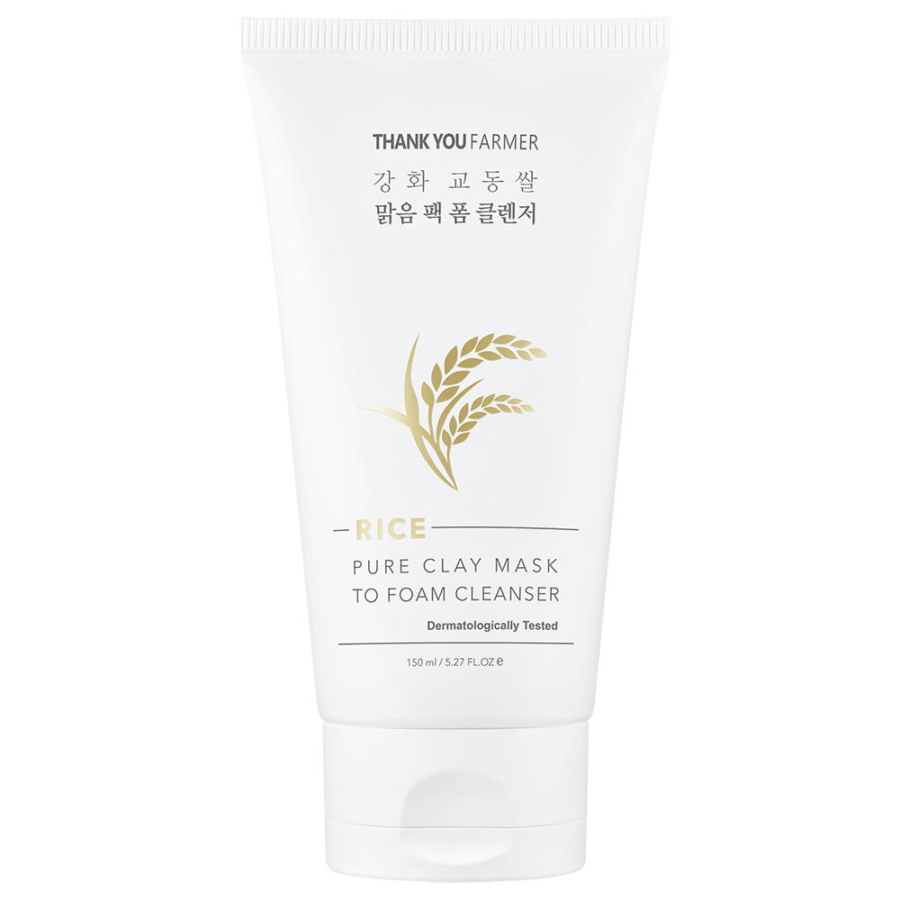 Thank You Farmer Rice Pure Clay Κρεμώδης Μάσκα Προσώπου με Άργιλο 150ml