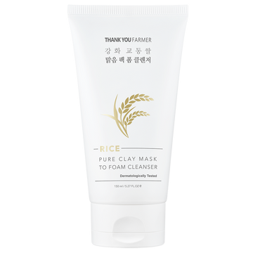 Thank You Farmer Rice Pure Clay Κρεμώδης Μάσκα Προσώπου με Άργιλο 150ml