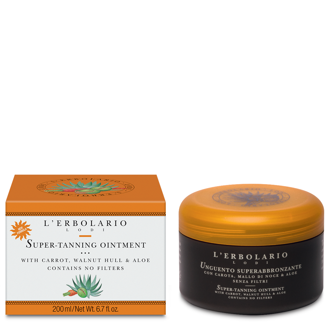 L'Erbolario Super Tanning Ointment Κρέμα Μαυρίσματος Σώματος 200ml