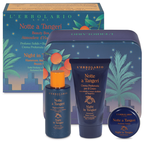 L' Erbolario Notte A Tangeri Atmospheres Perfume 15ml + Shower Gel 50ml + Body Cream 50ml