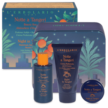 L' Erbolario Notte A Tangeri Atmospheres Perfume 15ml + Shower Gel 50ml + Body Cream 50ml