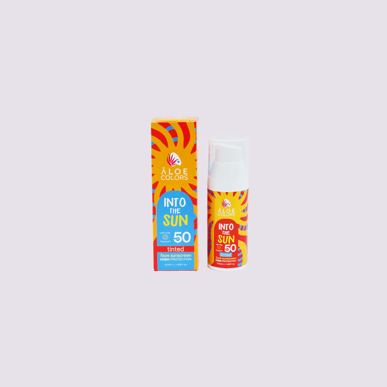 Aloe+ Colors Into The Sun Αντηλιακή Κρέμα Προσώπου με Χρώμα SPF50+ 50ml