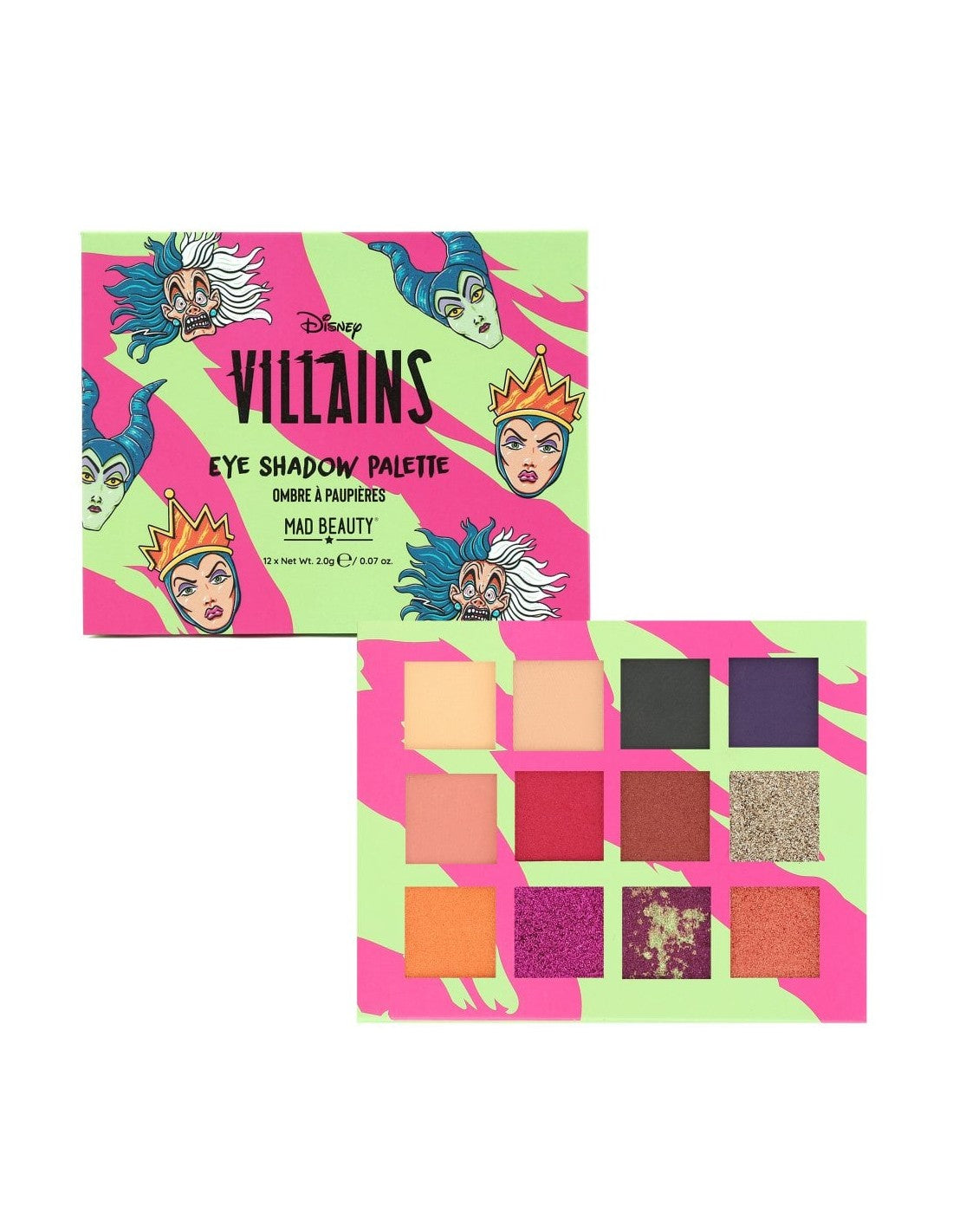 Mad Beauty Wicked Villains Eyeshadow Palette 24gr
